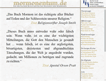 Tablet Screenshot of mormonentum.de